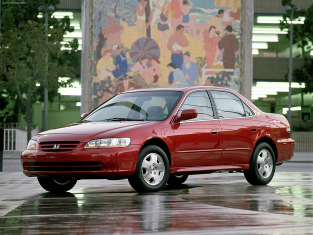 Обои картинки фото honda, accord, sedan, 2001, автомобили