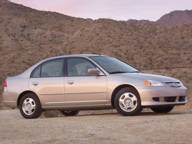 Обои картинки фото honda, civic, hybrid, 2003, автомобили