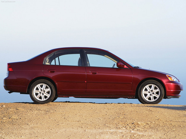 Обои картинки фото honda, civic, sedan, 2003, автомобили