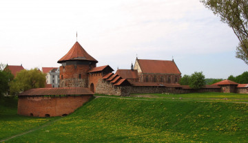 Картинка литва каунасский замок города дворцы замки крепости башня