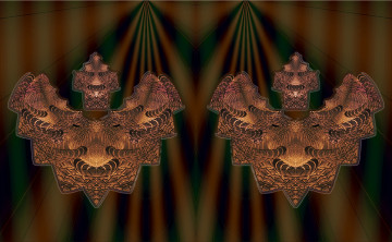 Картинка 3д графика fractal фракталы узор фон абстракция