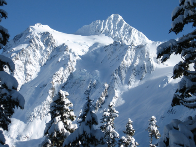 Обои картинки фото природа, горы, зима, снег