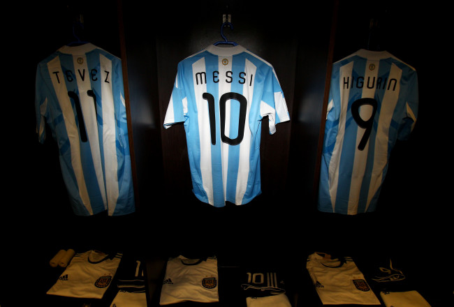 Обои картинки фото разное, одежда, обувь, текстиль, экипировка, футбол, лео, месси, сборная, аргентины