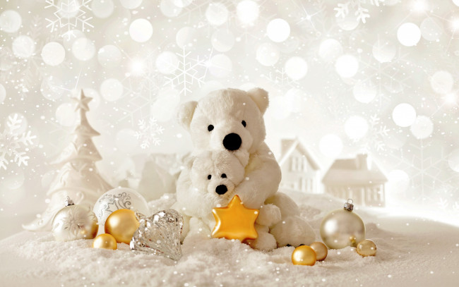 Обои картинки фото праздничные, - разное , новый год, новый, год, рождество, зима, снег, игрушки, christmas, winter, snow, merry, decoration