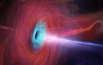 Картинка космос черные+дыры чёрная дыра вселенная пространство квазары свечение вакуум звёзды галактика туманность бесконечность пустота