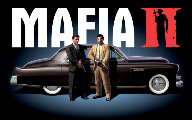 Обои картинки фото видео игры, mafia ii, мафия, бандиты, оружие, машина