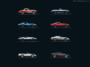 Картинка chevrolet corvette collectors edition автомобили