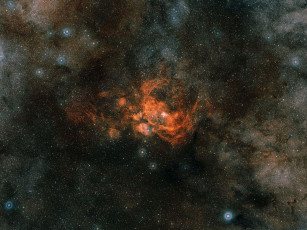 Картинка ngc 6357 космос галактики туманности