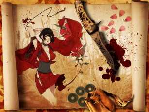 Картинка аниме red ninja