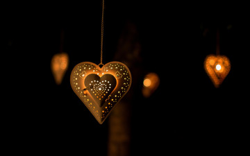 обоя праздничные, день святого валентина,  сердечки,  любовь, сердце, фонарь