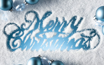 обоя праздничные, - разное , новый год, шары, снег, рождество, украшения, snow, merry, christmas, decoration, balls, новый, год, winter