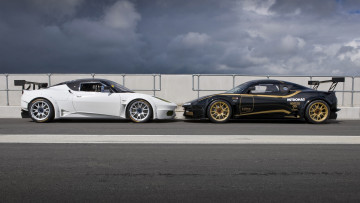 обоя lotus evora-gx 2012, автомобили, lotus, 2012, evora-gx, чёрный, белый