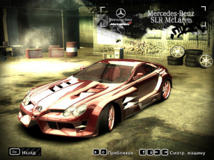 обоя mercedes, benz, slr, видео, игры, need, for, speed, most, wanted