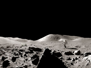 Картинка панорама аполлона 17 космос луна