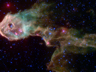 Картинка туманность хобот космос галактики туманности