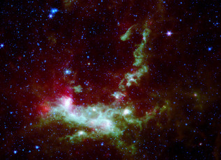 Картинка henize 206 космос галактики туманности