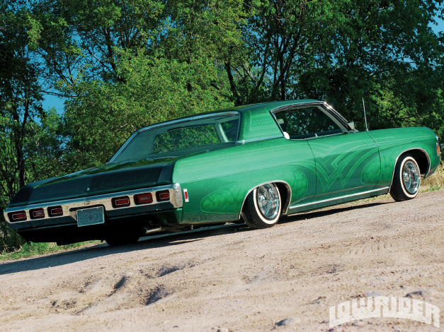 Обои картинки фото 1969, chevrolet, impala, автомобили
