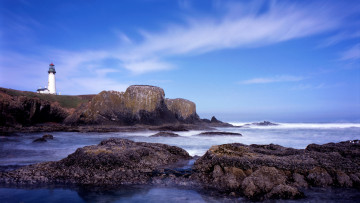Картинка природа маяки море берег маяк