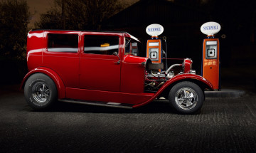 обоя 1929 red ford hot rod, автомобили, ford, сша, легковые, коммерческие, motor, company