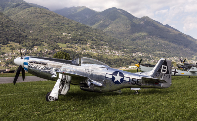 Обои картинки фото p-51d, авиация, лёгкие одномоторные самолёты, истребитель