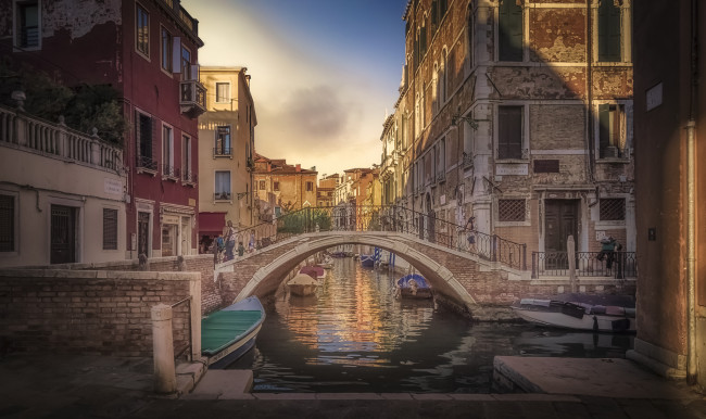 Обои картинки фото rio ter&, 224,  s,  tom&,  in venezia, города, венеция , италия, канал