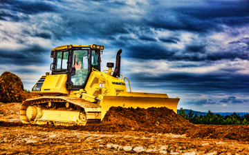 обоя komatsu d61 pxi-24, техника, бульдозеры, hdr, komatsu, спецтехника, строительные, машины, гусеничный, бульдозер, 4k, d61pxi24