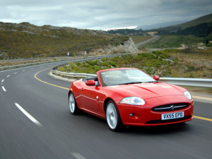 обоя jaguar, xk, convertible, uk, version, 2007, автомобили