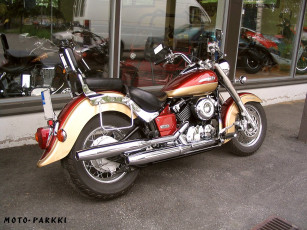обоя yamaha, xvs, 650, classic, мотоциклы