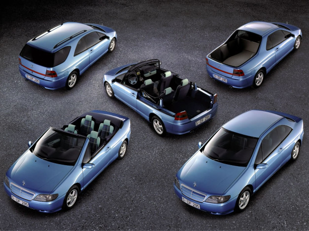 Обои картинки фото mercedes, benz, varo, research, car, vrc, 1995, автомобили