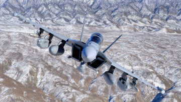 Картинка ea 18g growler авиация боевые самолёты истребитель самолет военный полет вираж
