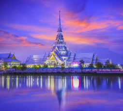 обоя города, - буддистские и другие храмы, thailand, таиланд, храм, так-торн