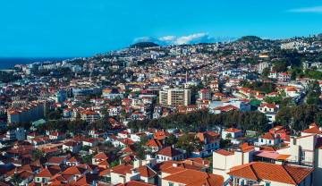 Картинка мадейра+португалия города -+панорамы панорама море мадейра дома португалия