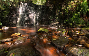 Картинка природа водопады река водопад лето