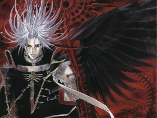 Картинка аниме trinity+blood черный рыцарь abel nightroad кровь триединства trinity blood магия art kiyo kyujyo избранный