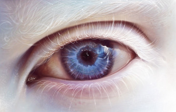 Картинка рисованное -+другое глаз альбинос ресницы арт