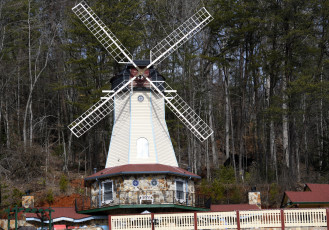 Картинка windmill+at+helen georgia usa разное мельницы windmill at helen