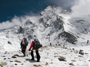 Картинка природа горы альпинисты