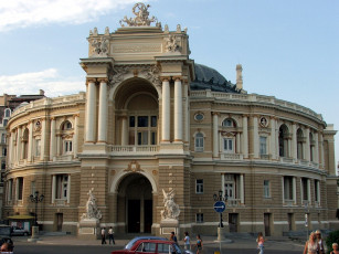 Картинка города здания дома одесса оперный театр