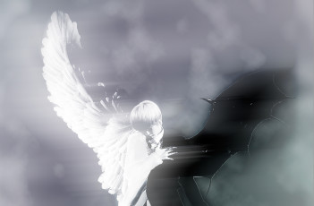 Картинка as white black you angel demon музыка teen top ангелы крылья демоны korean boys