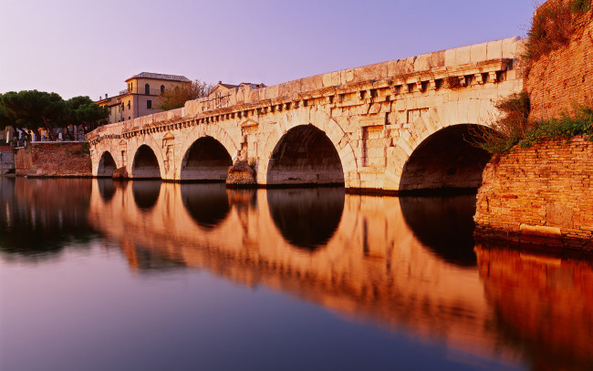 Обои картинки фото города, мосты, мост, италия, река