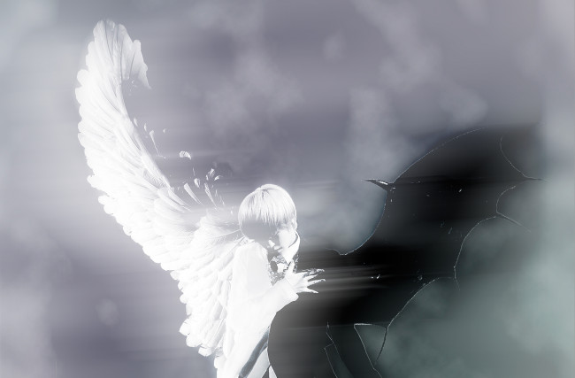 Обои картинки фото as, white, black, you, angel, demon, музыка, teen, top, ангелы, крылья, демоны, korean, boys