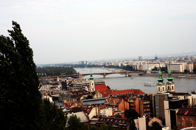 Обои картинки фото города, будапешт , венгрия, здания, мост, река