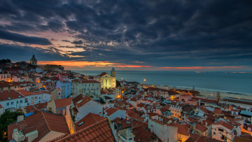 Картинка города -+пейзажи portugal sunrise lisbon