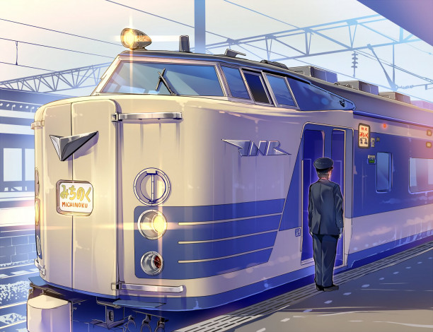 Обои картинки фото аниме, оружие,  техника,  технологии, поезд