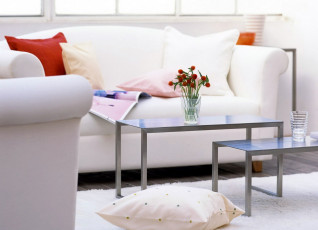 Картинка интерьер мебель журнал столики подушки диван