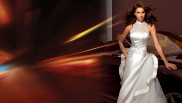 Картинка девушки irina+shayk белое вечернее платье