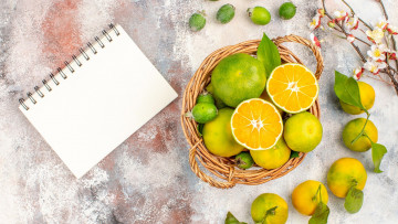 Картинка еда цитрусы лимон лайм апельсин