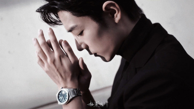 Обои картинки фото мужчины, xiao zhan, актер, лицо, часы