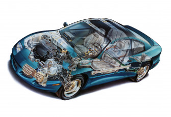 Картинка автомобили рентген pontiac