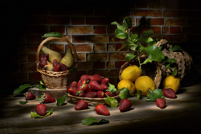 Обои картинки фото еда, натюрморт, фрукты, ягоды